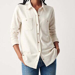 Faherty Legend Sweater Shirt - XL - Oatmeal